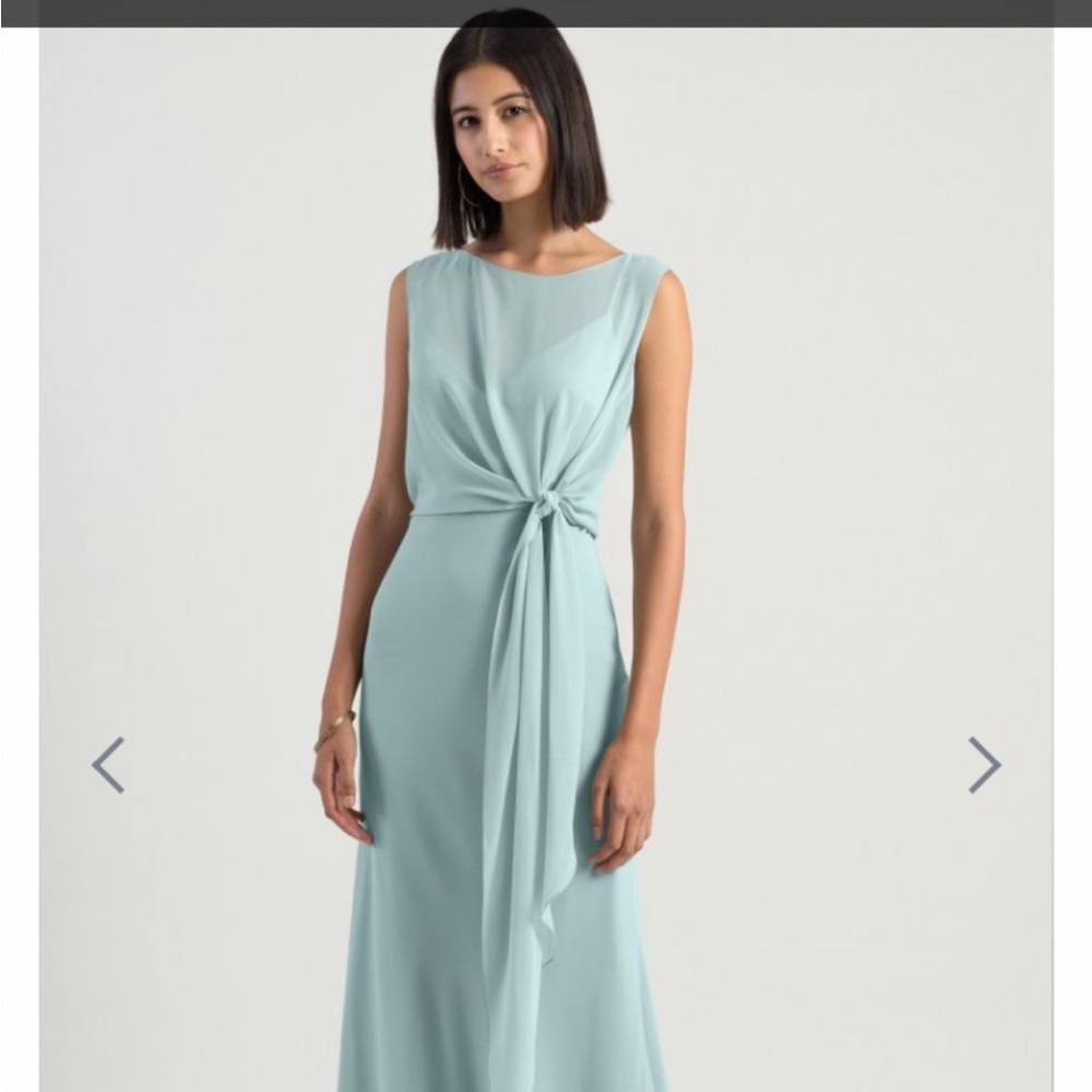 Jenny Yoo Sleeveless Light Blue Bridesmaid Dress